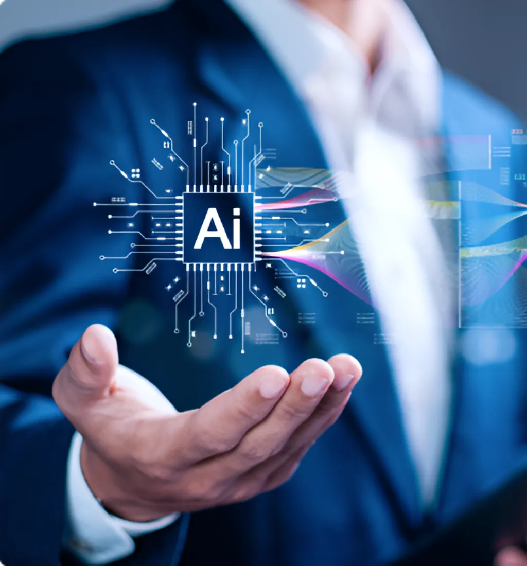 Enterprise AI system architecture representing production-ready artificial intelligence solutions, scalable machine learning models, and secure AI deployment for businesses.