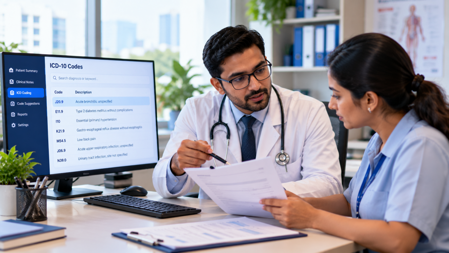 AI-powered ICD coding solution for healthcare professionals